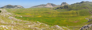 Lukavica Plain and Žurim Mountain, Morning Panorama